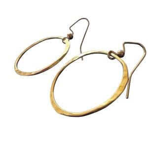 Handmade Gold Plated Hoop Earrings